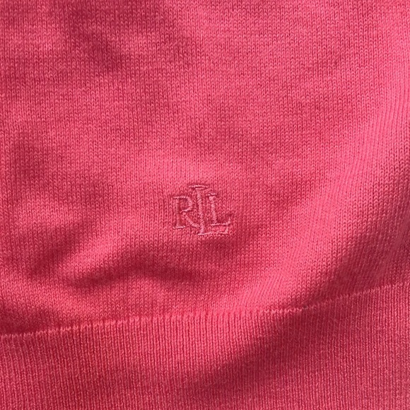 LAUREN BY RALPH LAUREN PINK CARDIGAN - Picture 4 of 6